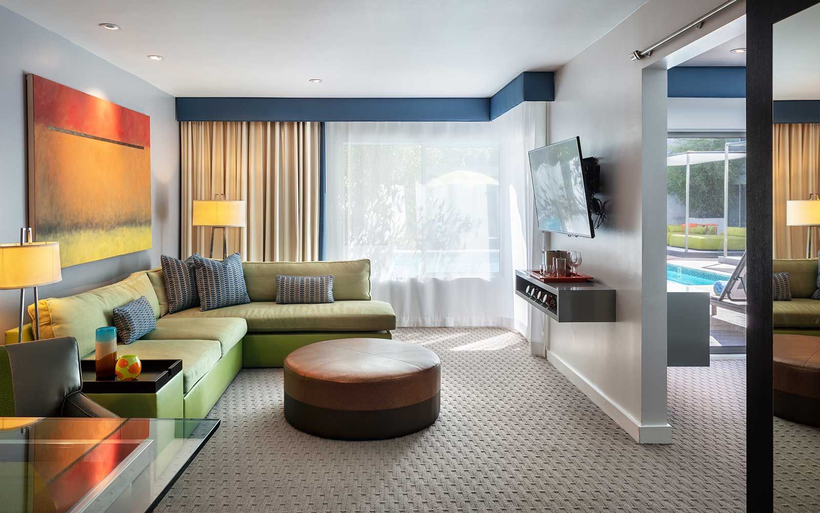 One Bed - Living Room